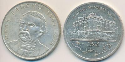 1992. 200Ft Ag "MNB" + 1994. 200Ft Ag "Deák" T:2,2-