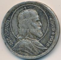 1938. 5P Ag "Szent István" T:2- ph., patina Adamo P8.1