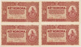 1920. 2K "2aa" (9x), közte 8db sorszámkövető és egy közeli sorszámú T:I,I-,II