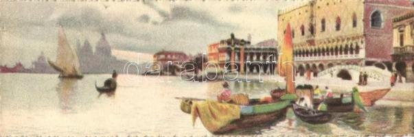 Venice, Venezia; 10 old minicards with two litho (14 x 4.5 cm)