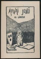 cca 1910 Jelzés nélkül: ex libris, klisé, papír, 10x7cm