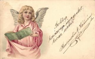 1899 Singing angel, litho