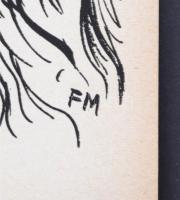 Frans Masereel (1889-1972): A halál támadása. Fametszet, papír, jelzett a dúcon, 34×24 cm