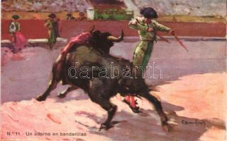 No. 11. Un adorno en banderillas / Bullfighting s: Carlos Ruano Llopis