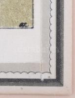 cca 1910 Fritzi Löw (1892-1975): Séta, színes litho, dúcon jelzett, papír, 10x8cm