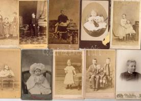 1860-1900 Régi fényképek:Gyerekképek (10db)