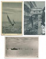 9 régi + 5 modern HAJÓ motívumlap / 9 mixed pre- and post-1945 SHIP postcards