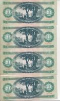 1975. 10Ft (4x) sorszámkövetők T:I-,II