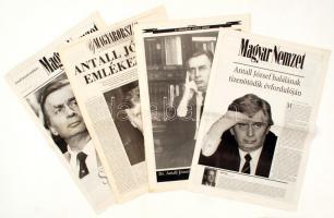 1993 Antall József miniszterelnök halála alkalmából kiadott 4 db emlékszám