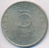 1948. 5Ft Ag "Petőfi" T:2,2- ph