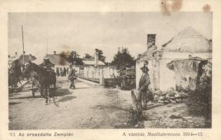 Mezőlaborc, Medzilaborce; &#039;Az oroszdulta Zemplén&#039;, vámház, kiadja Danielisz Lajos vasúti étterme / customs house (vágott / cut)