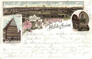 1897 Hildesheim, Knochenhauer Amtshaus, Der Tausendjahrige Rosenstock, floral, litho