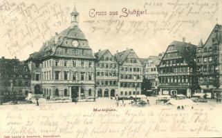 1899 Stuttgart, Marktplatz / market square