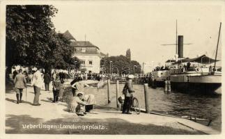 Überlingen, Landungsplatz / port, steamship