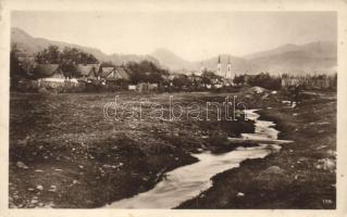 Felsőbánya, Baia Sprie; látkép, patak / town-view, creek