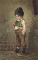 A kis torkos / Child, H&S.B. No. 1242. litho s: H. Kaulbach