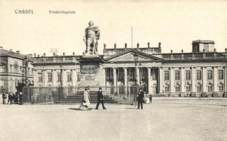 Kassel, Cassel; Friedrichsplatz / square, museum, statue