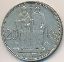 Szlovákia 1941. 20K Ag "Cirill és Metód" T:2 Slovakia 1941. 20 Korun Ag "St. Kyrill and St. Methodius" C:XF