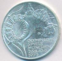 NSZK 1972G 10M Ag &quot;Olimpia-München / Stadion&quot; T:2  FRG 1972G 10 Mark Ag &quot;Olymics Munich / Stadium&quot; C:XF