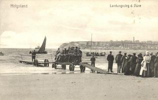 Helgoland, Landungssteg d. Düne / port