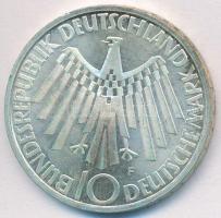 NSZK 1972F 10M Ag "Olimpia / Spirál" T:2 
FRG 1972F 10 Mark Ag "Olympic Games Munich...