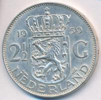 Hollandia 1959. 2 1/2G Ag "Julianna" T:2
Netherlands 1959. 2 1/2 Gulden Ag "Julianna...