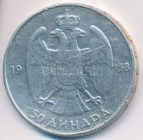 Jugoszlávia 1938. 50D Ag "II. Péter" T:2-
Yugoslavia 1938. 50 Dinara Ag "Petar II&qu...