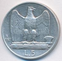 Olaszország 1927R 5L Ag "III. Viktor Emánuel" T:2,2-
Italy 1927R 5 Lire Ag "Vittorio...