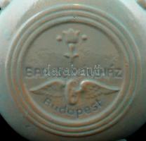 Koncz "Hiszek Magyarország feltámadásában" kulacs, kézzel festett mázas kerámia, jelzett, ...