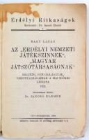 dr. Jancsó Elemér (szerk.): Az erdélyi magyar színészet hőskora 1792-1821. Nagy Lázár visszaemlékezé...