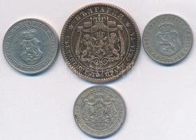 Bulgária 1881. 10s Br + 1888. 10s Cu-Ni + 1913. 20s Cu-Ni + 1925. 1L Cu-Ni T:2-,3
Bulgaria 1881. 10...