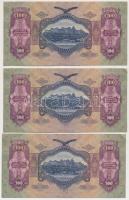 1930. 100P (3x) sorszámkövetők T:I- saroktörések