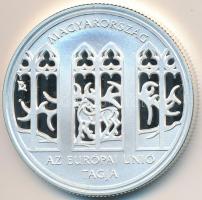 2004. 5000Ft Ag "Magyarország az EU tagja" tanúsítvánnyal T:PP felületi karc