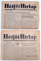 1956. október 8-15 Hétfői Hírlap, I. évf. 1-2. szám,  viseltes állapotban, pp.:8