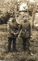 1918 WWI German soldiers in Russia, father and son, photo