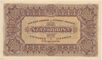 1923. 100K "Magyar Pénzjegynyomda Rt. Budapest" T:I-,II