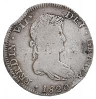 Mexikó / Spanyol gyarmat 1820JJ 8R Ag "VII. Ferdinánd" (26,7g) T:3 több erős ph. 
Mexico ...