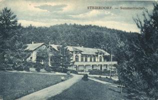 Stájerlakanina, Stájerlak, Steierdorf; 2 db régi képeslap a nyaralóépületekről / 2 old postcards, villas