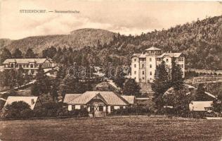 Stájerlakanina, Stájerlak, Steierdorf; 2 db régi képeslap a nyaralóépületekről / 2 old postcards, vi...