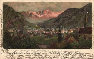 Bolzano, Bozen; Gries, Rosengarten, litho s: Reisch (fa)