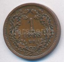 1868KB 1kr Cu "Angyalos címer" T:2,2-