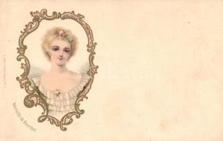Henriette de Bourbon, Art Nouveau, A. Sockl Serie I. No. 1. litho