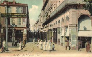 Algiers, Alger; Rue Bab-Azoun, Cafe du vieux Grenadier / street, cafe, spa