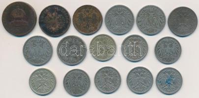 Olasz Államok / Lombardia-Velence 1834V 5c Cu + 1852V 5c Cu + Ausztria 1893-1918. 10h Ni/Cu-Ni-Zn (8...