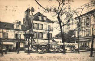 Paris, Vieux Montmartre, Place du Tertre / square, cafes (b)