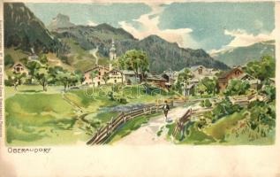 Oberaudorf, Kuenstlerpostkarte No. 1216. von Ottmar Zieher litho