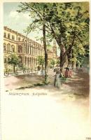 München, Hofgarten, litho s: Heinisch