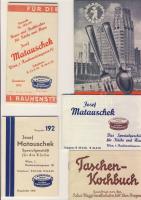 5 db konyhafelszerelést reklámozó füzet a háború előttről