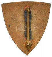 ~1970-1980. "Móricz Zsigmond Általános Gimnázium" zománcozott Br jelvény (30x27mm) T:2