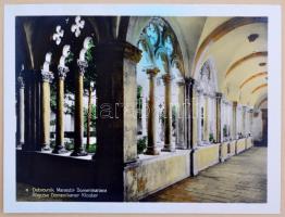 cca 1940 Dubrovnik (Ragusa) album, 10 db beragasztott, színezett fotóval, 13x17 cm, album 20x25 cm /...